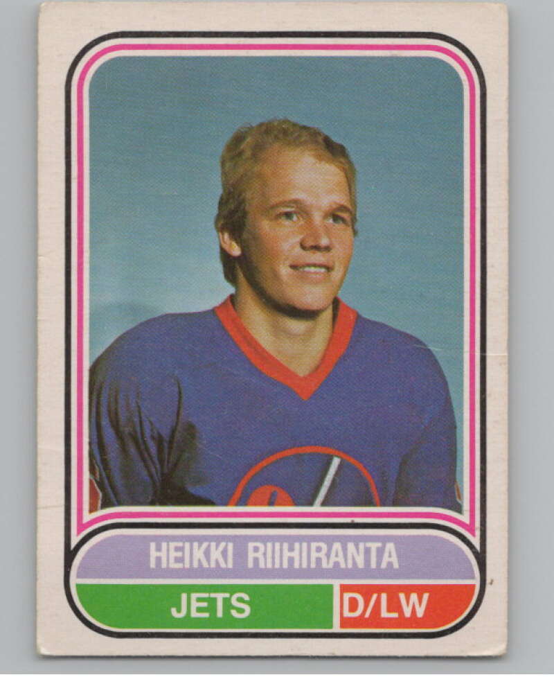 1975-76 O-Pee-Chee WHA #125 Heikki Riihiranta  Winnipeg Jets  V103286 Image 1