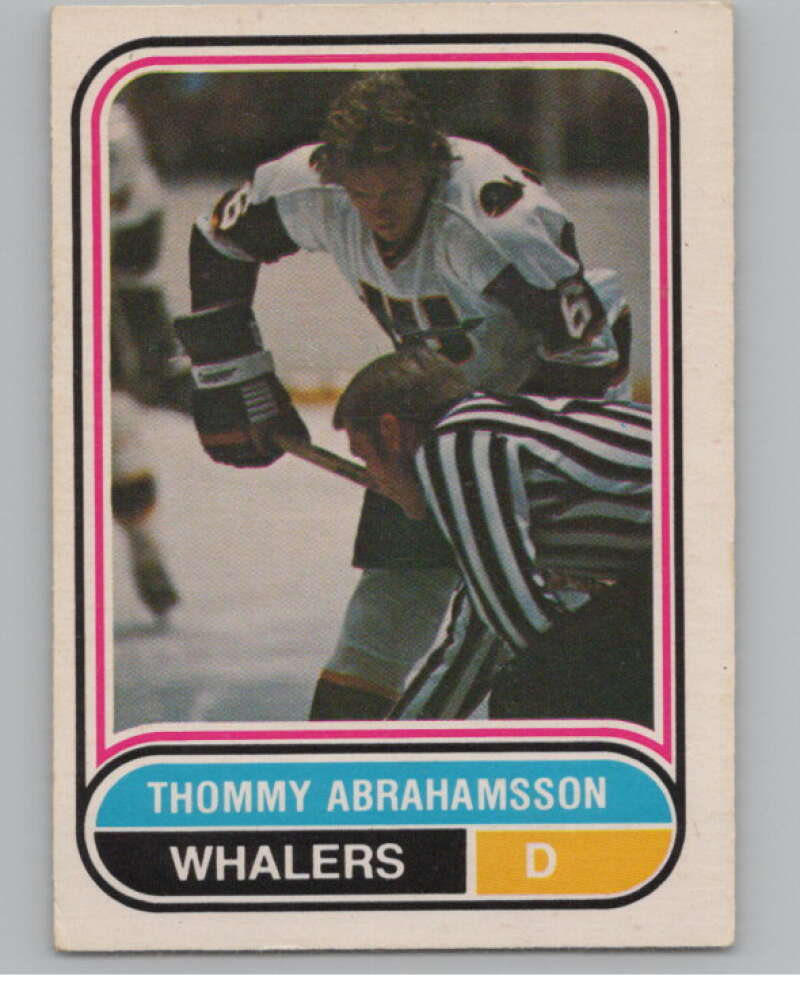 1975-76 O-Pee-Chee WHA #127 Thommy Abrahamsson RC Rookie Whalers  V103287 Image 1