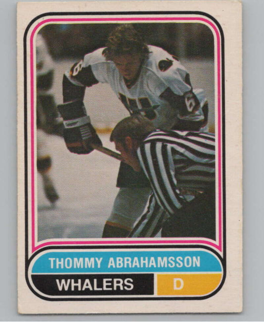 1975-76 O-Pee-Chee WHA #127 Thommy Abrahamsson RC Rookie Whalers  V103287 Image 1