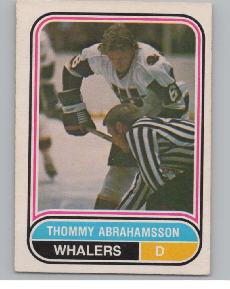 1975-76 O-Pee-Chee WHA #127 Thommy Abrahamsson RC Rookie Whalers  V103288 Image 1