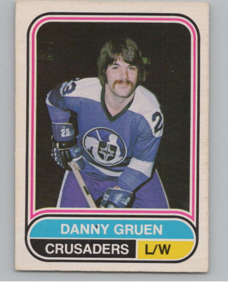 1975-76 O-Pee-Chee WHA #128 Danny Gruen  RC Rookie Cleveland Crusaders  V103290 Image 1