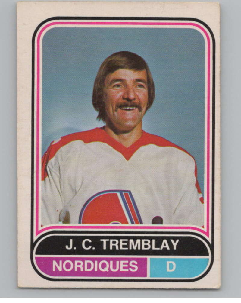 1975-76 O-Pee-Chee WHA #130 J.C. Tremblay  Quebec Nordiques  V103294 Image 1