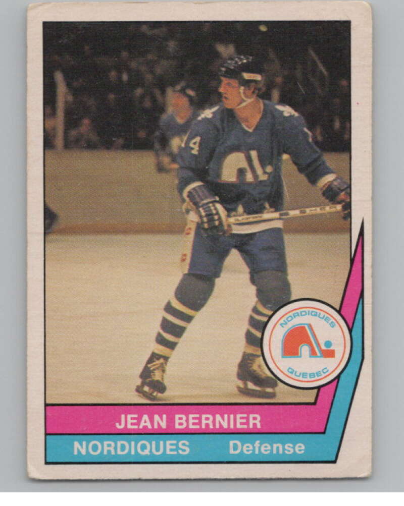 1977-78 O-Pee-Chee WHA #2 Jean Bernier RC Rookie Quebec Nordiques  V103297 Image 1