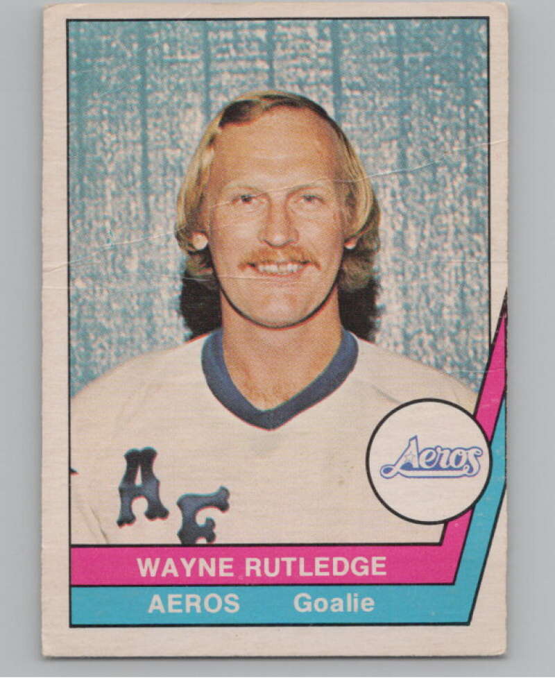 1977-78 O-Pee-Chee WHA #11 Wayne Rutledge  Houston Aeros  V103302 Image 1