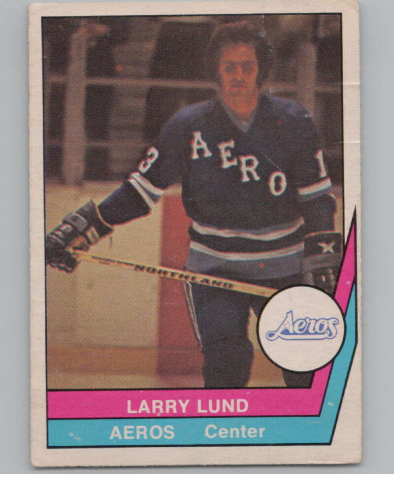 1977-78 O-Pee-Chee WHA #19 Larry Lund  Houston Aeros  V103304 Image 1