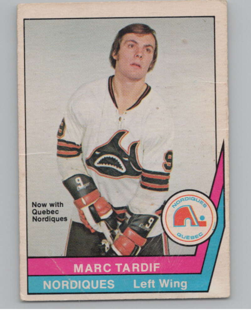 1977-78 O-Pee-Chee WHA #20 Marc Tardif  Quebec Nordiques  V103305 Image 1