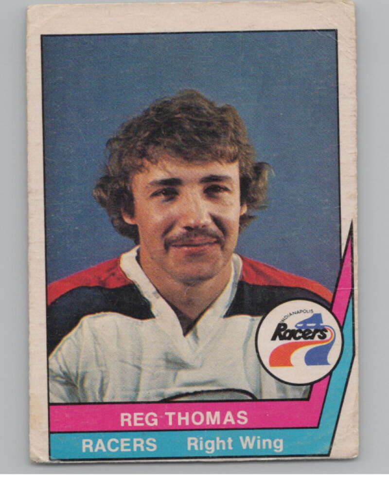 1977-78 O-Pee-Chee WHA #29 Reg Thomas  Indianapolis Racers  V103310 Image 1