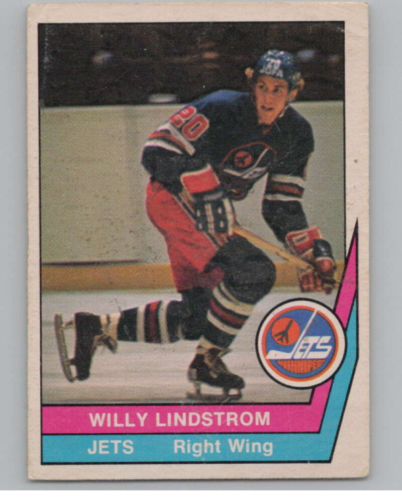 1977-78 O-Pee-Chee WHA #39 Willy Lindstrom  RC Rookie Winnipeg Jets  V103314 Image 1