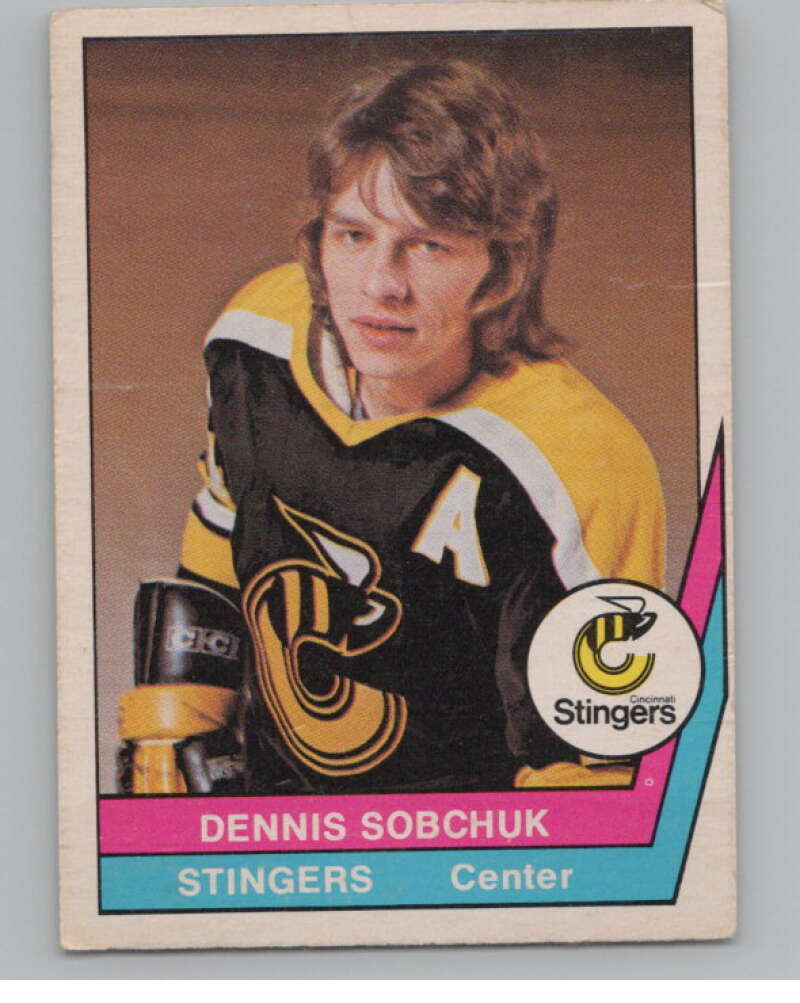 1977-78 O-Pee-Chee WHA #53 Dennis Sobchuk  Cincinnati Stingers  V103321 Image 1