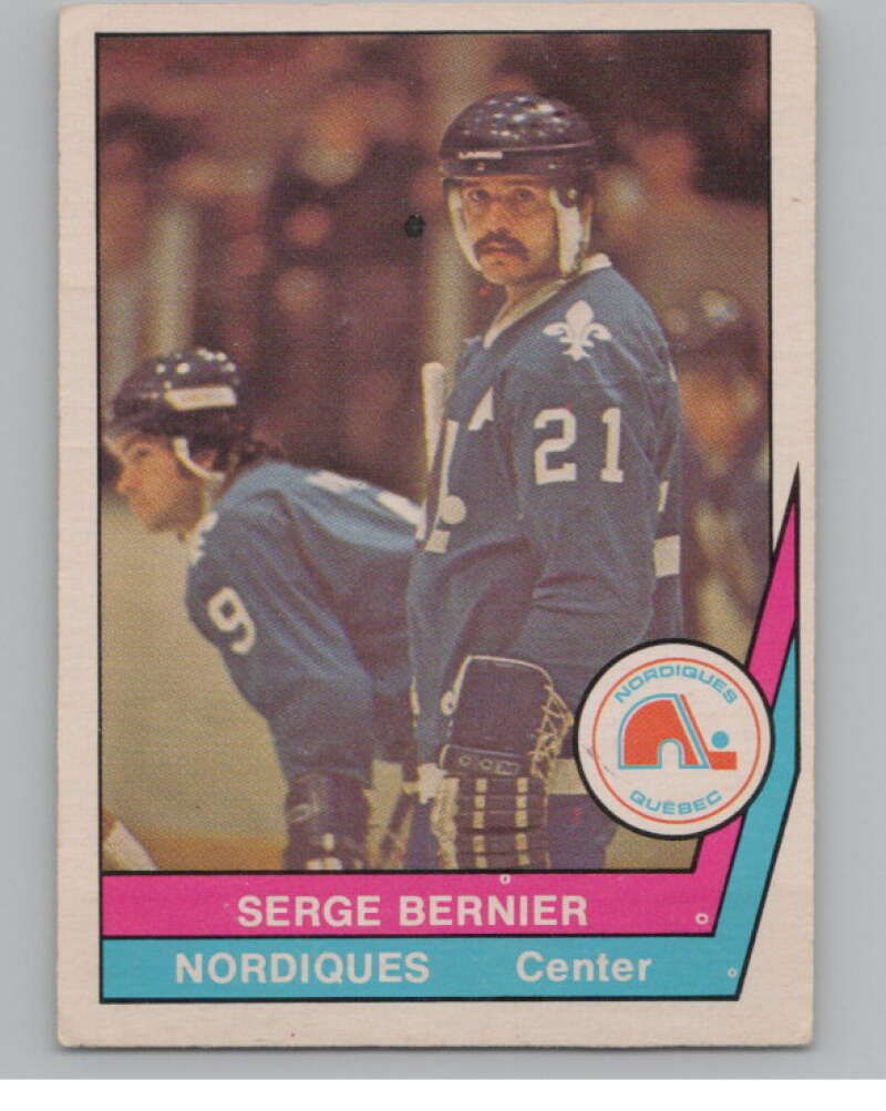 1977-78 O-Pee-Chee WHA #60 Serge Bernier  Quebec Nordiques  V103325 Image 1