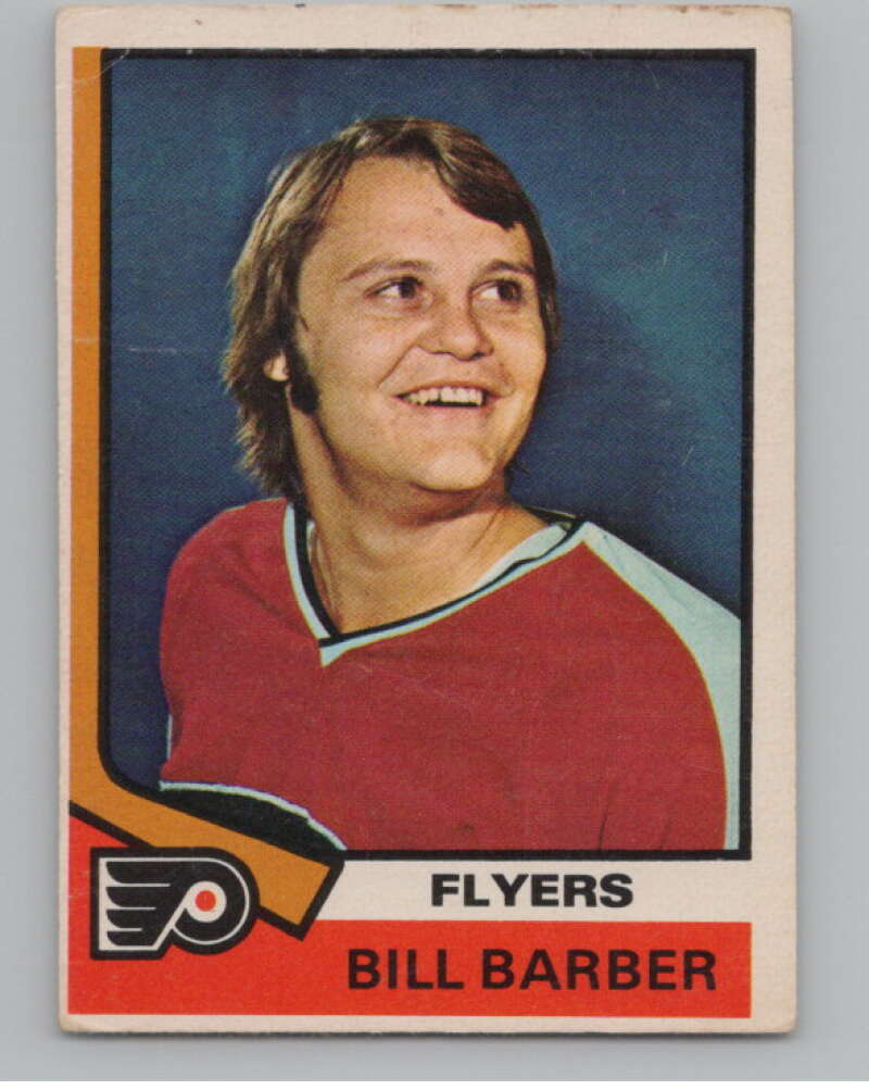1974-75 O-Pee-Chee #8 Bill Barber NHL Philadelphia Flyers  V103329 Image 1
