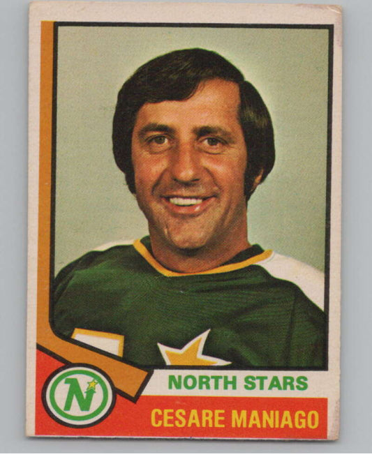 1974-75 O-Pee-Chee #26 Cesare Maniago NHL Minnesota North Stars  V103333 Image 1