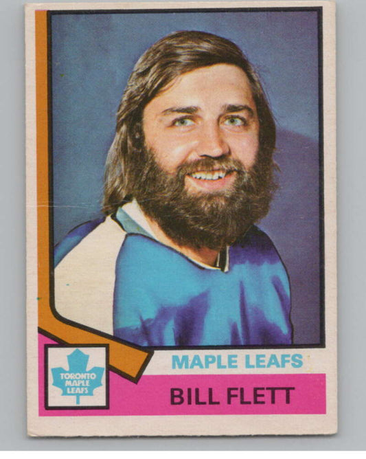 1974-75 O-Pee-Chee #64 Bill Flett NHL Toronto Maple Leafs  V103343 Image 1