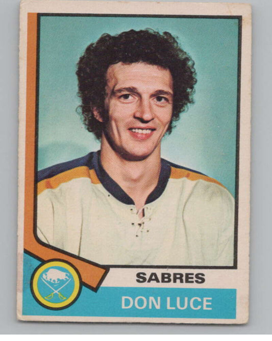 1974-75 O-Pee-Chee #79 Don Luce NHL Buffalo Sabres  V103347 Image 1
