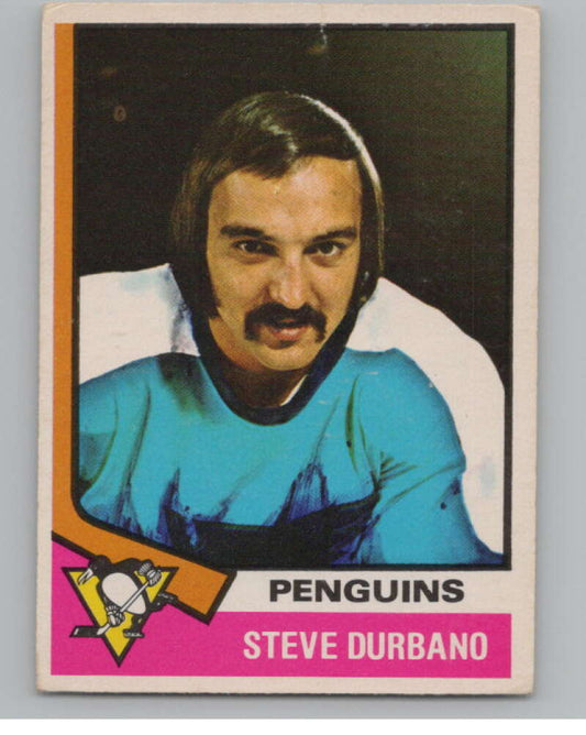 1974-75 O-Pee-Chee #106 Steve Durbano NHL Pittsburgh Penguins  V103353 Image 1