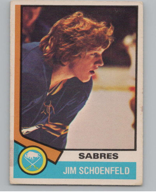 1974-75 O-Pee-Chee #121 Jim Schoenfeld NHL Buffalo Sabres  V103355 Image 1