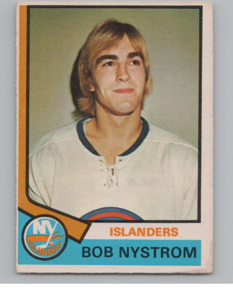 1974-75 O-Pee-Chee #123 Bob Nystrom NHL New York Islanders  V103356 Image 1