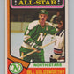 1974-75 O-Pee-Chee #134 Bill Goldsworthy AS NHL  V103357 Image 1