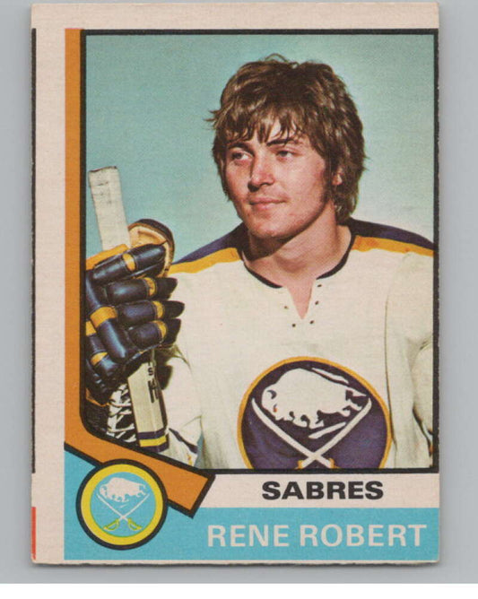 1974-75 O-Pee-Chee #142 Rene Robert NHL Buffalo Sabres  V103359 Image 1