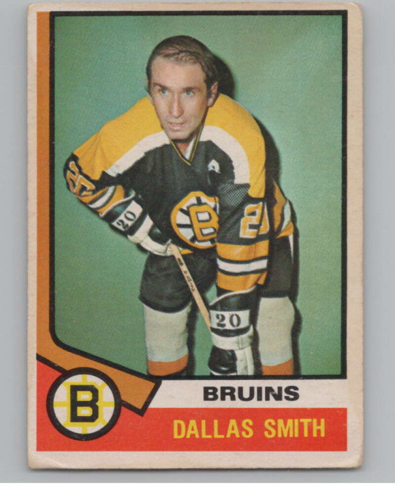 1974-75 O-Pee-Chee #146 Dallas Smith NHL Boston Bruins  V103360 Image 1