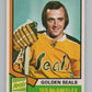 1974-75 O-Pee-Chee #148 Ted McAneeley NHL California Golden Seals  V103361 Image 1