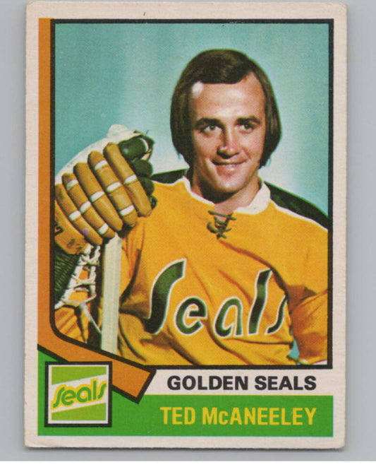 1974-75 O-Pee-Chee #148 Ted McAneeley NHL California Golden Seals  V103361 Image 1