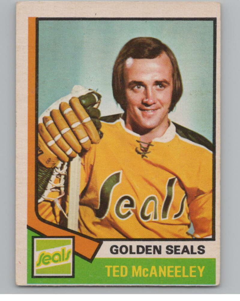 1974-75 O-Pee-Chee #148 Ted McAneeley NHL California Golden Seals  V103362 Image 1