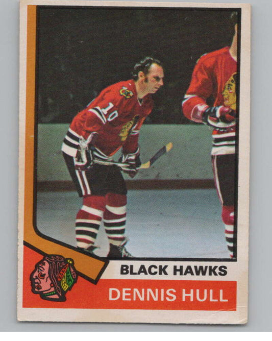 1974-75 O-Pee-Chee #150 Dennis Hull NHL Chicago Blackhawks  V103364 Image 1