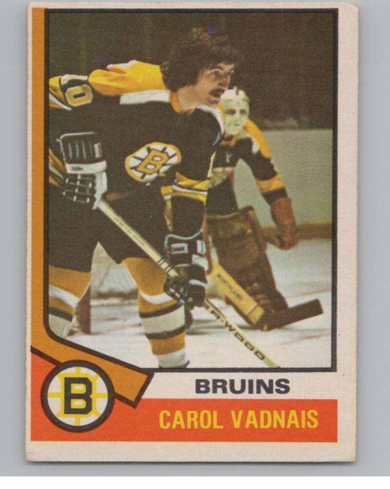 1974-75 O-Pee-Chee #165 Carol Vadnais NHL Boston Bruins  V103367 Image 1