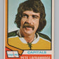 1974-75 O-Pee-Chee #166 Pete Laframboise NHL Washington Capitals  V103369 Image 1