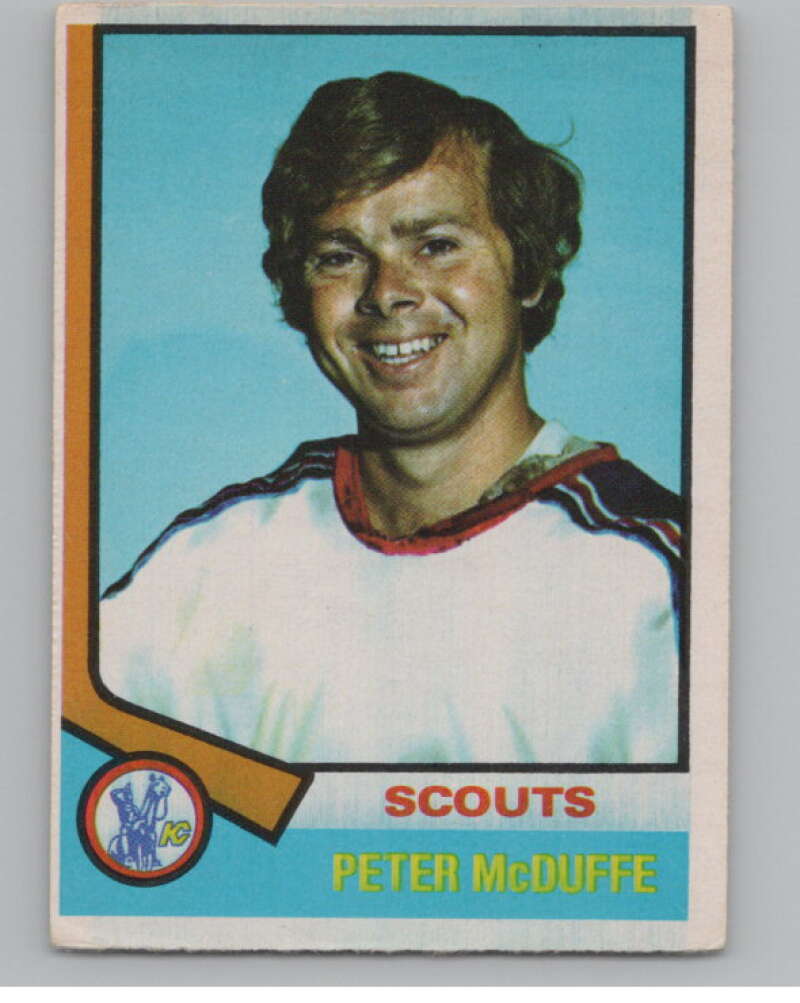 1974-75 O-Pee-Chee #173 Peter McDuffe NHL Kansas City Scouts  V103372 Image 1