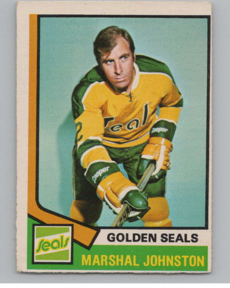 1974-75 O-Pee-Chee #189 Marshall Johnston NHL California Golden Seals  V103383 Image 1