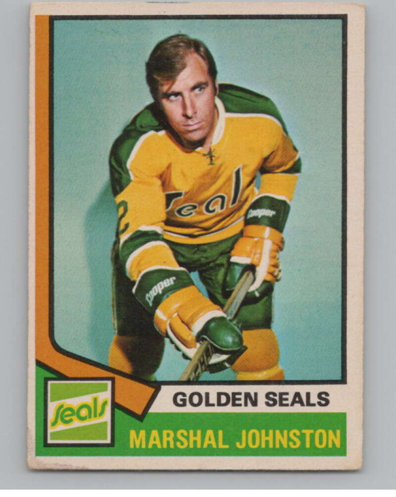 1974-75 O-Pee-Chee #189 Marshall Johnston NHL California Golden Seals  V103384 Image 1