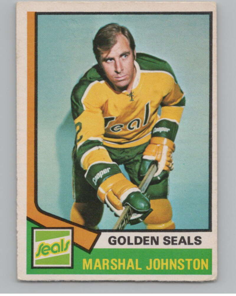 1974-75 O-Pee-Chee #189 Marshall Johnston NHL California Golden Seals  V103385 Image 1