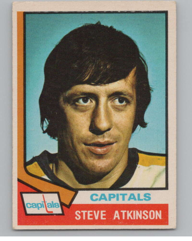 1974-75 O-Pee-Chee #192 Steve Atkinson NHL Washington Capitals  V103390 Image 1