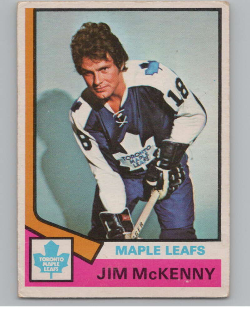 1974-75 O-Pee-Chee #198 Jim McKenny NHL Toronto Maple Leafs  V103394 Image 1