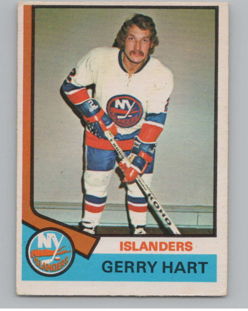 1974-75 O-Pee-Chee #199 Gerry Hart NHL New York Islanders  V103395 Image 1