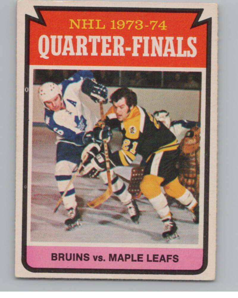 1974-75 O-Pee-Chee #211 Quarterfinals NHL Boston Bruins  V103398 Image 1