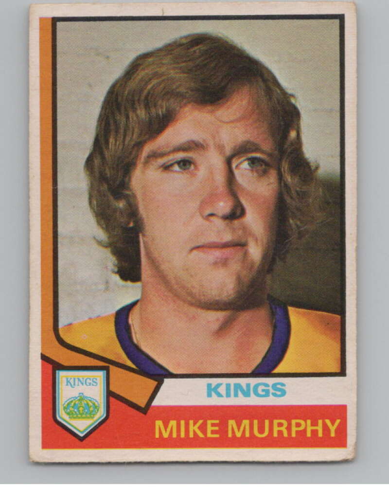1974-75 O-Pee-Chee #224 Mike Murphy NHL Los Angeles Kings  V103402 Image 1