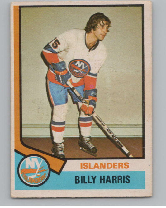 1974-75 O-Pee-Chee #228 Billy Harris NHL New York Islanders  V103403 Image 1