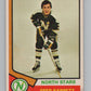1974-75 O-Pee-Chee #234 Fred Barrett NHL Minnesota North Stars  V103405 Image 1