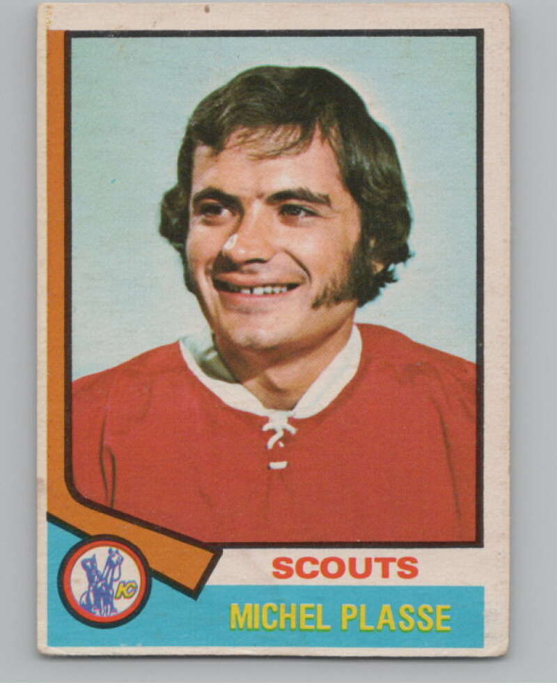 1974-75 O-Pee-Chee #257 Michel Plasse NHL Kansas City Scouts  V103410 Image 1