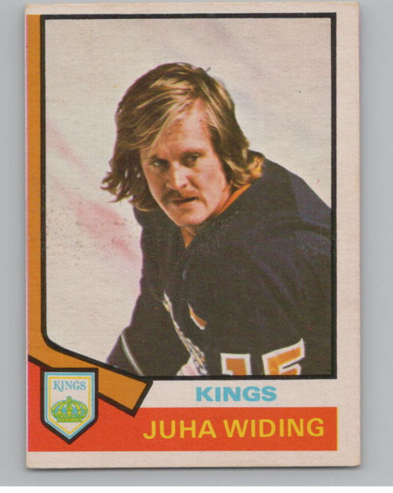 1974-75 O-Pee-Chee #258 Juha Widing NHL Los Angeles Kings  V103411 Image 1