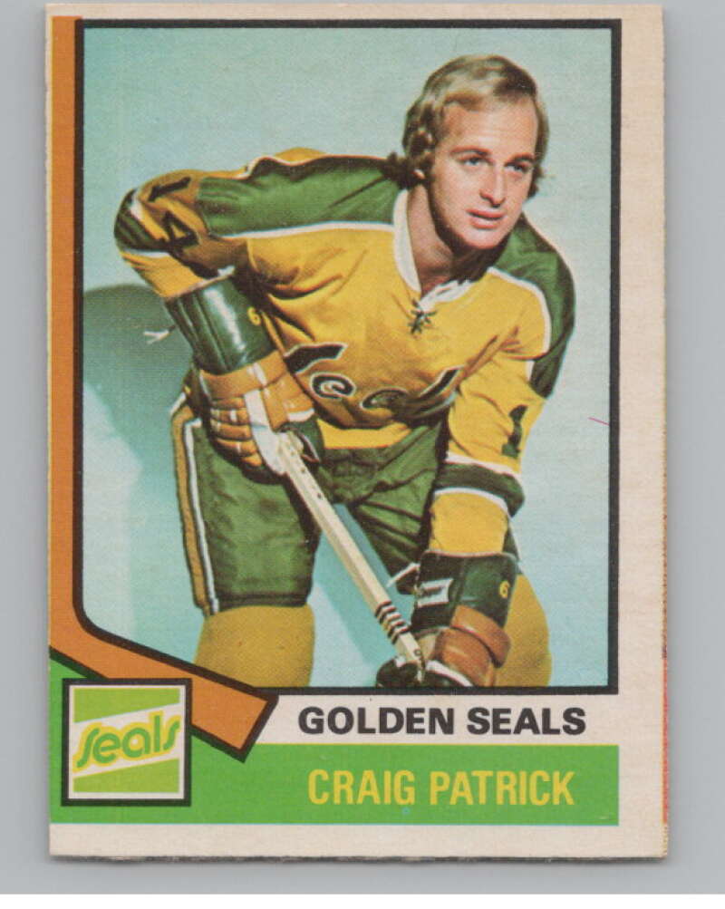 1974-75 O-Pee-Chee #262 Craig Patrick NHL California Golden Seals  V103412 Image 1