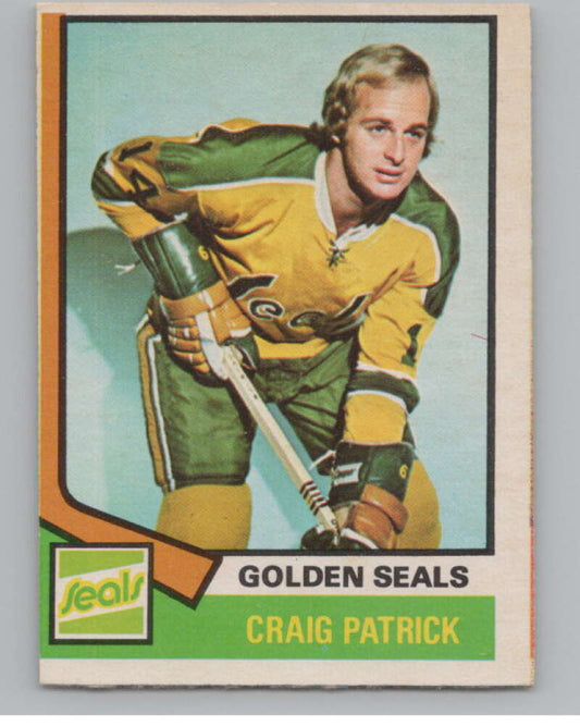 1974-75 O-Pee-Chee #262 Craig Patrick NHL California Golden Seals  V103412 Image 1