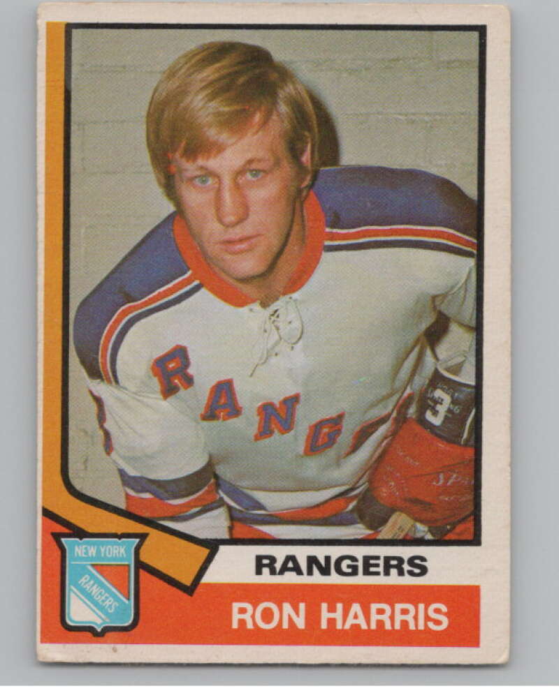 1974-75 O-Pee-Chee #276 Ron Harris NHL New York Rangers  V103415 Image 1