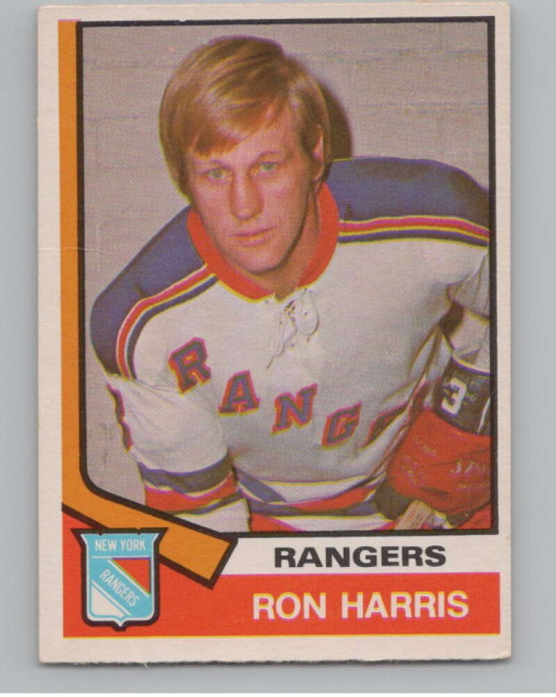 1974-75 O-Pee-Chee #276 Ron Harris NHL New York Rangers  V103416 Image 1