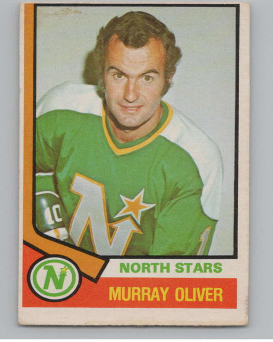 1974-75 O-Pee-Chee #291 Murray Oliver NHL Minnesota North Stars  V103420 Image 1