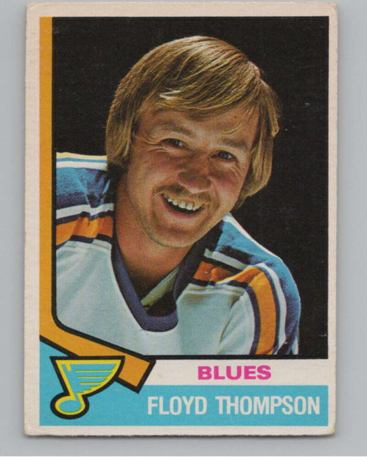 1974-75 O-Pee-Chee #298 Floyd Thomson NHL RC Rookie St. Louis Blues  V103421 Image 1