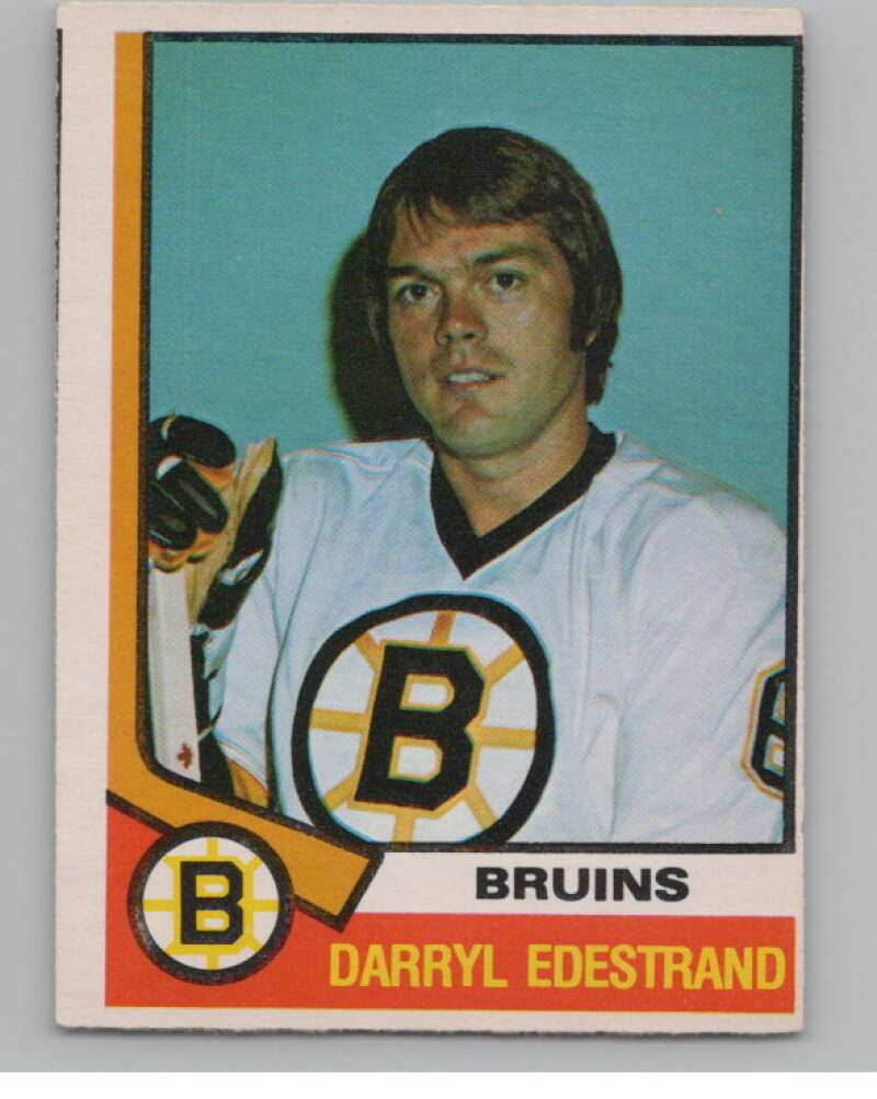 1974-75 O-Pee-Chee #313 Darryl Edestrand NHL Boston Bruins  V103425 Image 1